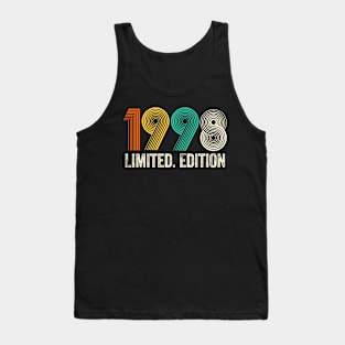 Vintage 1998 Birthday Retro 1998 For Men Women born in 1998 Tank Top